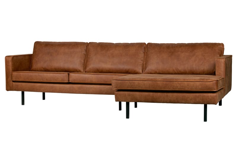 Lissbon Divansofa Høyre - Cognac - Møbler - Sofaer - Sofa med sjeselong