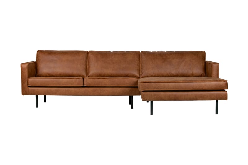 Lissbon Divansofa Høyre - Cognac - Møbler - Sofaer - Sofa med sjeselong