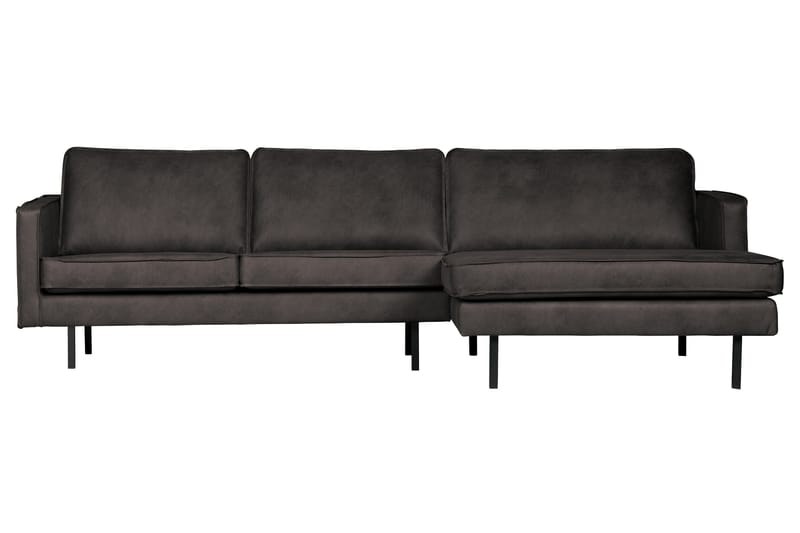 Lissbon Divansofa Høyre - Svart - Møbler - Sofaer - Sofa med sjeselong