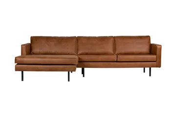 Lissbon Divansofa Venstre - Cognac - Møbler - Sofaer - Sofa med sjeselong