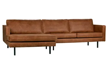 Lissbon Divansofa Venstre - Cognac - Møbler - Sofaer - Sofa med sjeselong