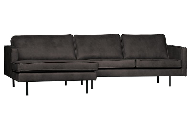 Lissbon Divansofa Venstre - Svart - Møbler - Sofaer - Sofa med sjeselong