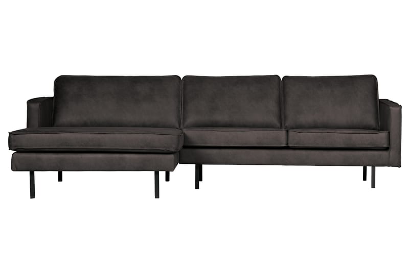 Lissbon Divansofa Venstre - Svart - Møbler - Sofaer - Sofa med sjeselong