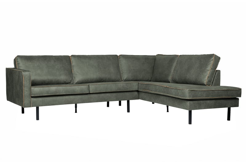 Lissbon Hjørnesofa - Hærgrønn - Møbler - Sofaer - Sofa med sjeselong