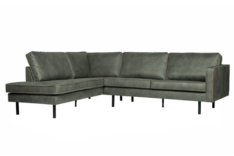 Lissbon Hjørnesofa - Hærgrønn - Møbler - Sofaer - Sofa med sjeselong