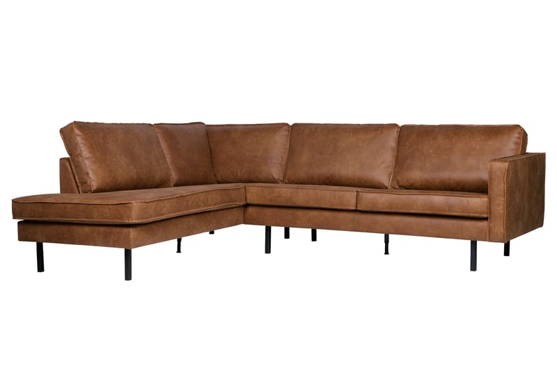 Lissbon Hjørnesofa - Konjakk - Møbler - Sofaer - Sofa med sjeselong
