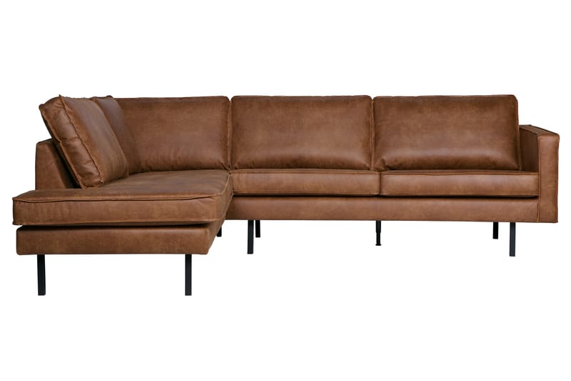 Lissbon Hjørnesofa - Konjakk - Møbler - Sofaer - Sofa med sjeselong