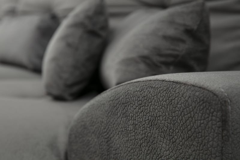 Longa Hjørnesofa med Divan Venstre - Svart - Møbler - Sofaer - Sofa med sjeselong