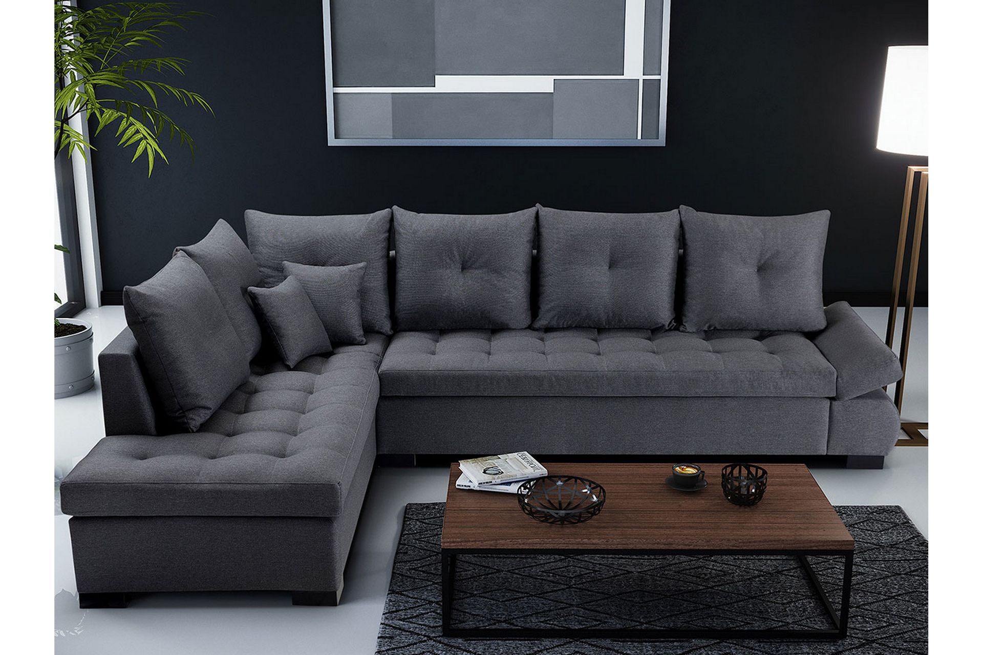 Lord Hjørnesovesofa 320x223x95 cm - Møbler - Sofaer - Sofa med sjeselong