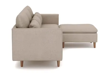 Lovis 3-seters sofa med vendbar sjeselong i stoff - Beige - Møbler - Sofaer - Sofa med sjeselong