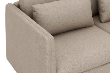 Lovis 3-seters sofa med vendbar sjeselong i stoff - Beige - Møbler - Sofaer - Sofa med sjeselong