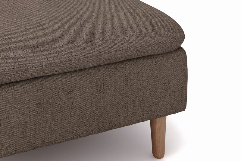 Lovis 3-seters sofa med vendbar sjeselong i stoff - Brun - Møbler - Sofaer - Sofa med sjeselong