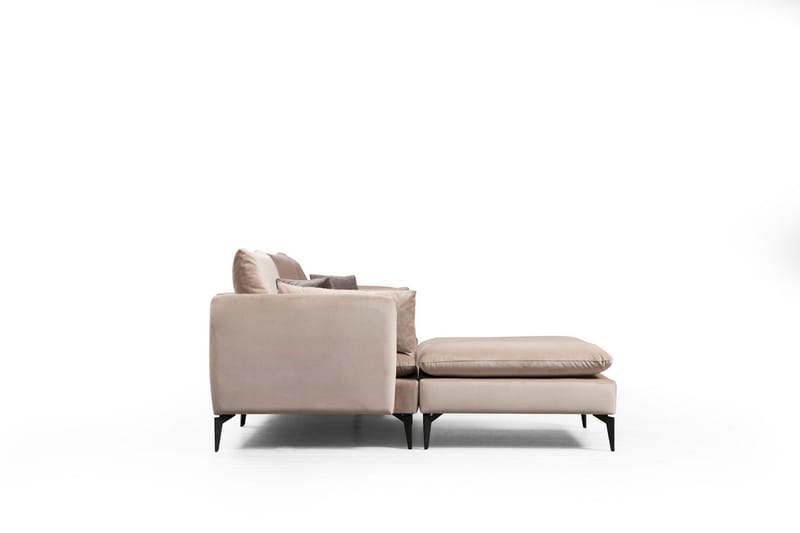 Luces Venstre L-formet Sofa med Sjeselong 289 cm i Stoff - Beige - Møbler - Sofaer - Sofa med sjeselong