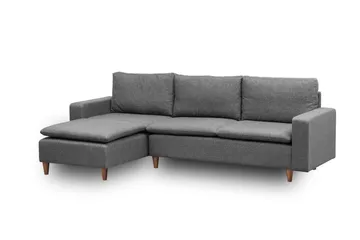 Lungo Sofa med Sjeselong 4-seter - Mørkegrå - Møbler - Sofaer - Sovesofaer - Sovesofa divan