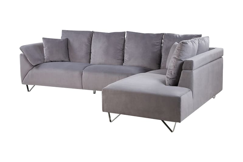 Lunnera 4-seter Hjørnesofa Venstre - Grå - Møbler - Sofaer - Sofa med sjeselong