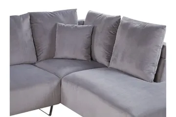 Lunnera 4-seter Hjørnesofa Venstre - Grå - Møbler - Sofaer - Sofa med sjeselong