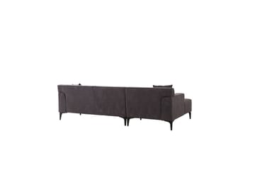 Malpani Sofa med Divan 3-sits - Antrasitt - Møbler - Sofaer - Sofa med sjeselong