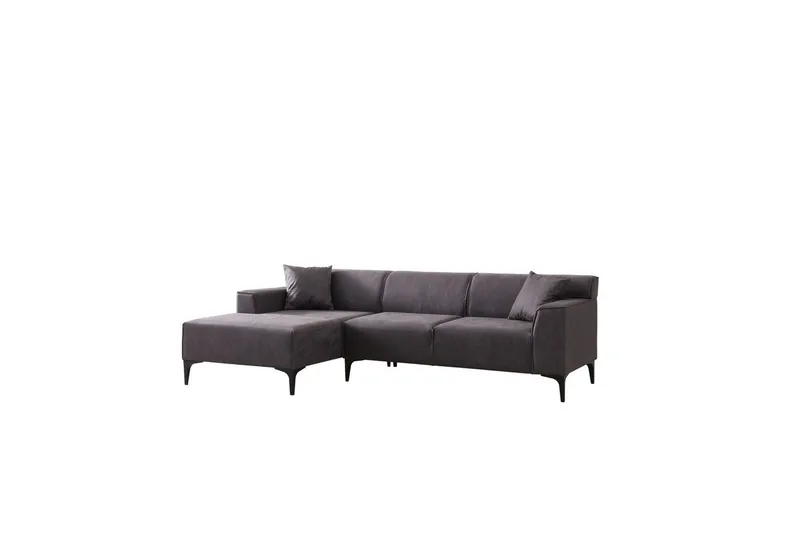 Malpani Sofa med Divan 3-sits, Antrasitt
