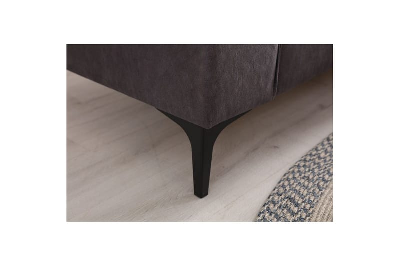 Malpani Sofa med Divan 3-sits - Antrasitt - Møbler - Sofaer - Sofa med sjeselong