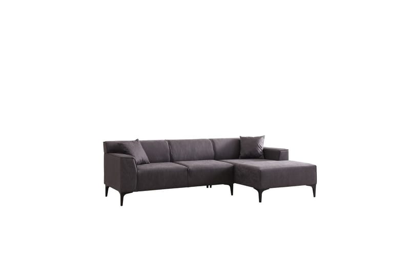 Malpani Sofa med Divan 3-sits - Antrasitt - Møbler - Sofaer - Sofa med sjeselong