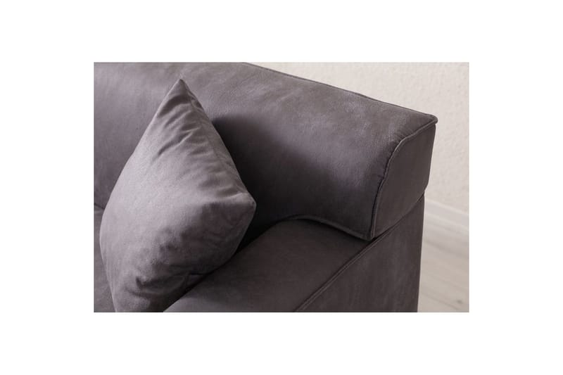 Malpani Sofa med Divan 3-sits - Antrasitt - Møbler - Sofaer - Sofa med sjeselong