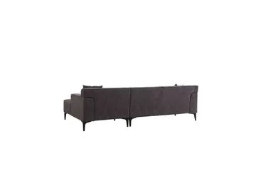 Malpani Sofa med Divan 3-sits - Antrasitt - Møbler - Sofaer - Sofa med sjeselong