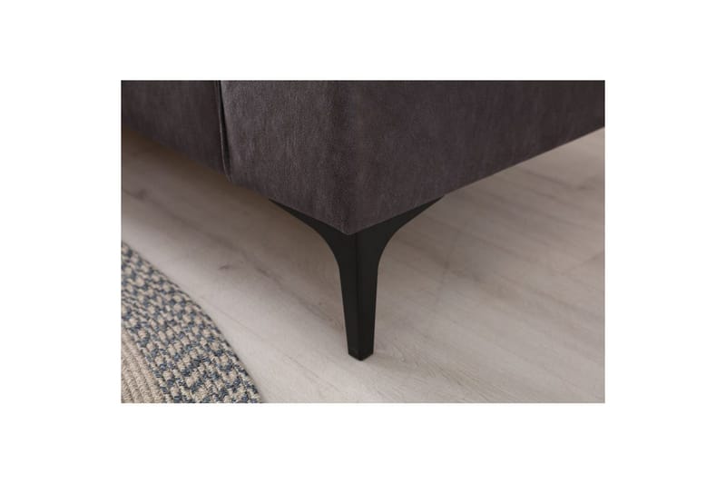 Malpani Sofa med Divan 3-sits - Antrasitt - Møbler - Sofaer - Sofa med sjeselong
