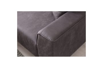Malpani Sofa med Divan 3-sits - Antrasitt - Møbler - Sofaer - Sofa med sjeselong