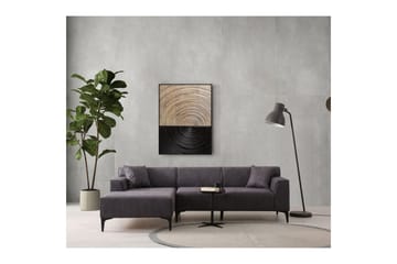 Malpani Sofa med Divan 3-sits - Antrasitt - Møbler - Sofaer - Sofa med sjeselong