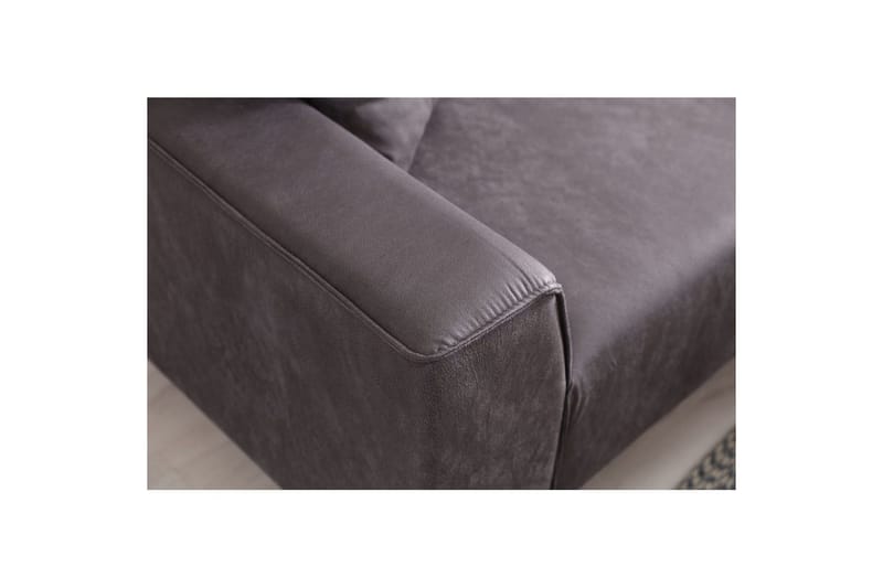 Malpani Sofa med Divan 3-sits - Antrasitt - Møbler - Sofaer - Sofa med sjeselong