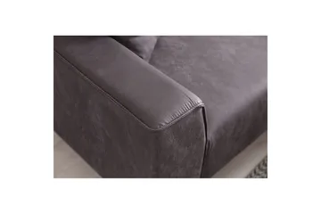 Malpani Sofa med Divan 3-sits - Antrasitt - Møbler - Sofaer - Sofa med sjeselong