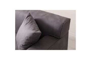 Malpani Sofa med Divan 3-sits - Antrasitt - Møbler - Sofaer - Sofa med sjeselong