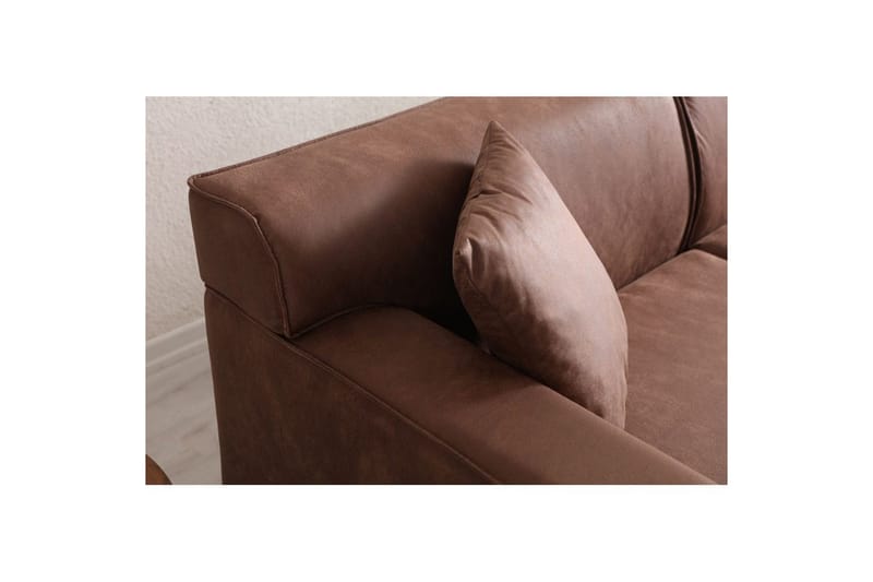 Malpani Sofa med Divan 3-sits - Cognac - Møbler - Sofaer - Sofa med sjeselong