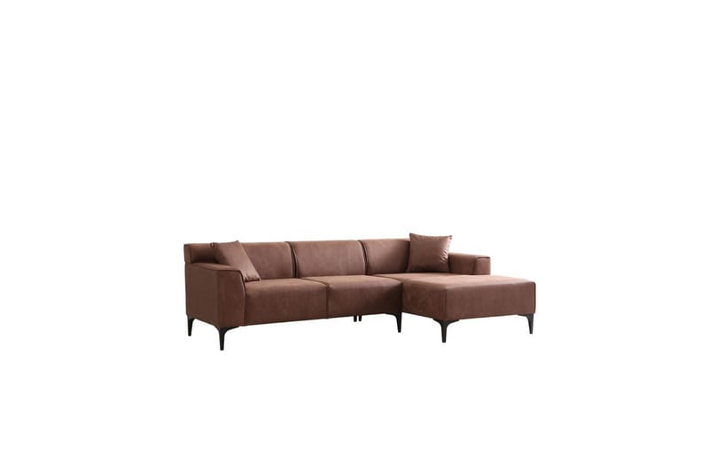 Malpani Sofa med Divan 3-sits - Cognac - Møbler - Sofaer - Sofa med sjeselong