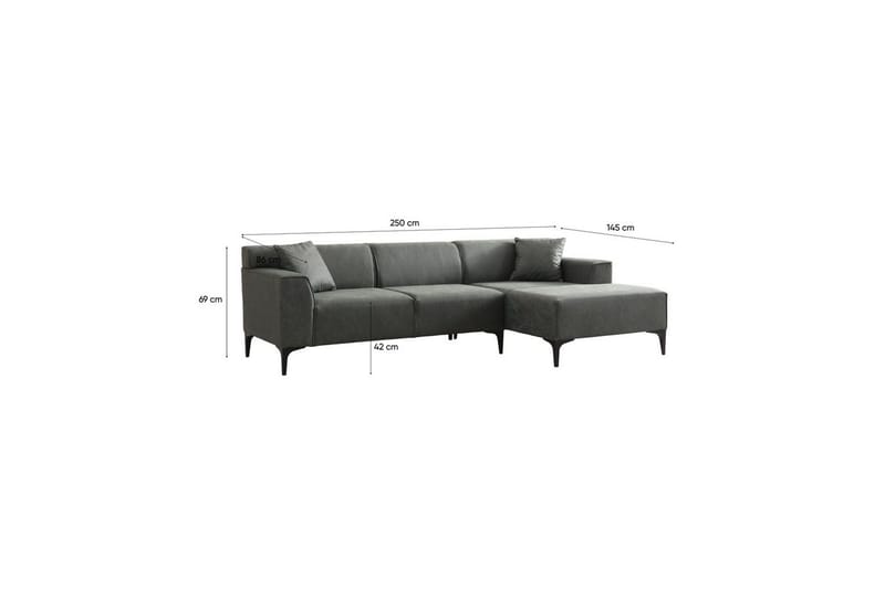 Malpani Sofa med Divan 3-sits - Grønn - Møbler - Sofaer - Sofa med sjeselong