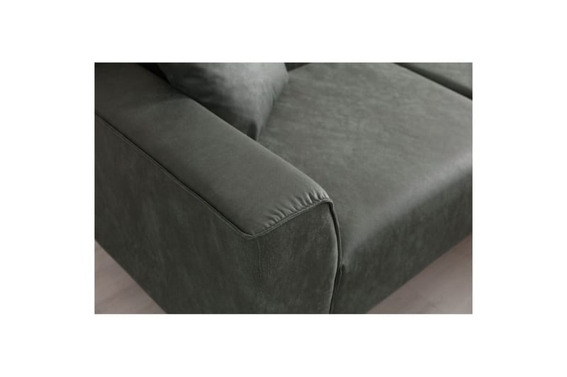Malpani Sofa med Divan 3-sits - Grønn - Møbler - Sofaer - Sofa med sjeselong
