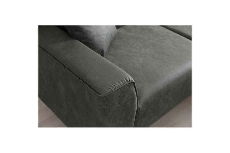 Malpani Sofa med Divan 3-sits - Grønn - Møbler - Sofaer - Sofa med sjeselong