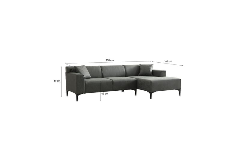 Malpani Sofa med Divan 3-sits - Grønn - Møbler - Sofaer - Sofa med sjeselong