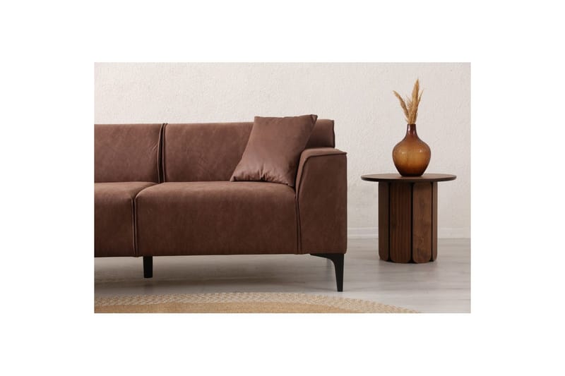 Malpani Sofa med Divan 4-sits - Cognac - Møbler - Sofaer - Sofa med sjeselong
