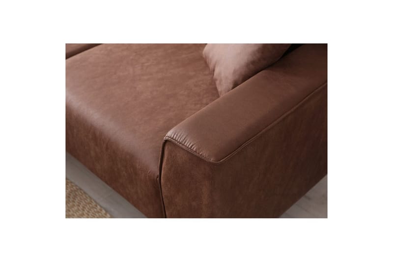 Malpani Sofa med Divan 4-sits - Cognac - Møbler - Sofaer - Sofa med sjeselong
