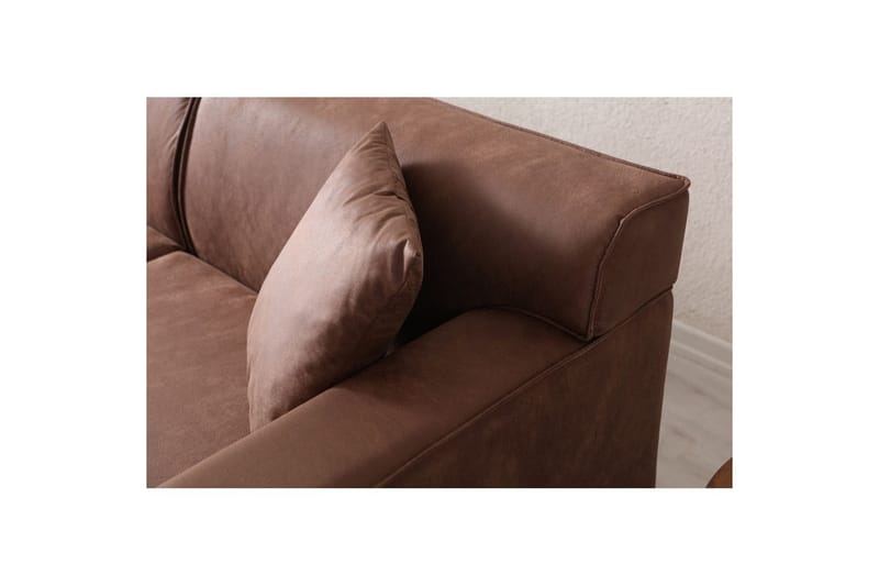 Malpani Sofa med Divan 4-sits - Cognac - Møbler - Sofaer - Sofa med sjeselong