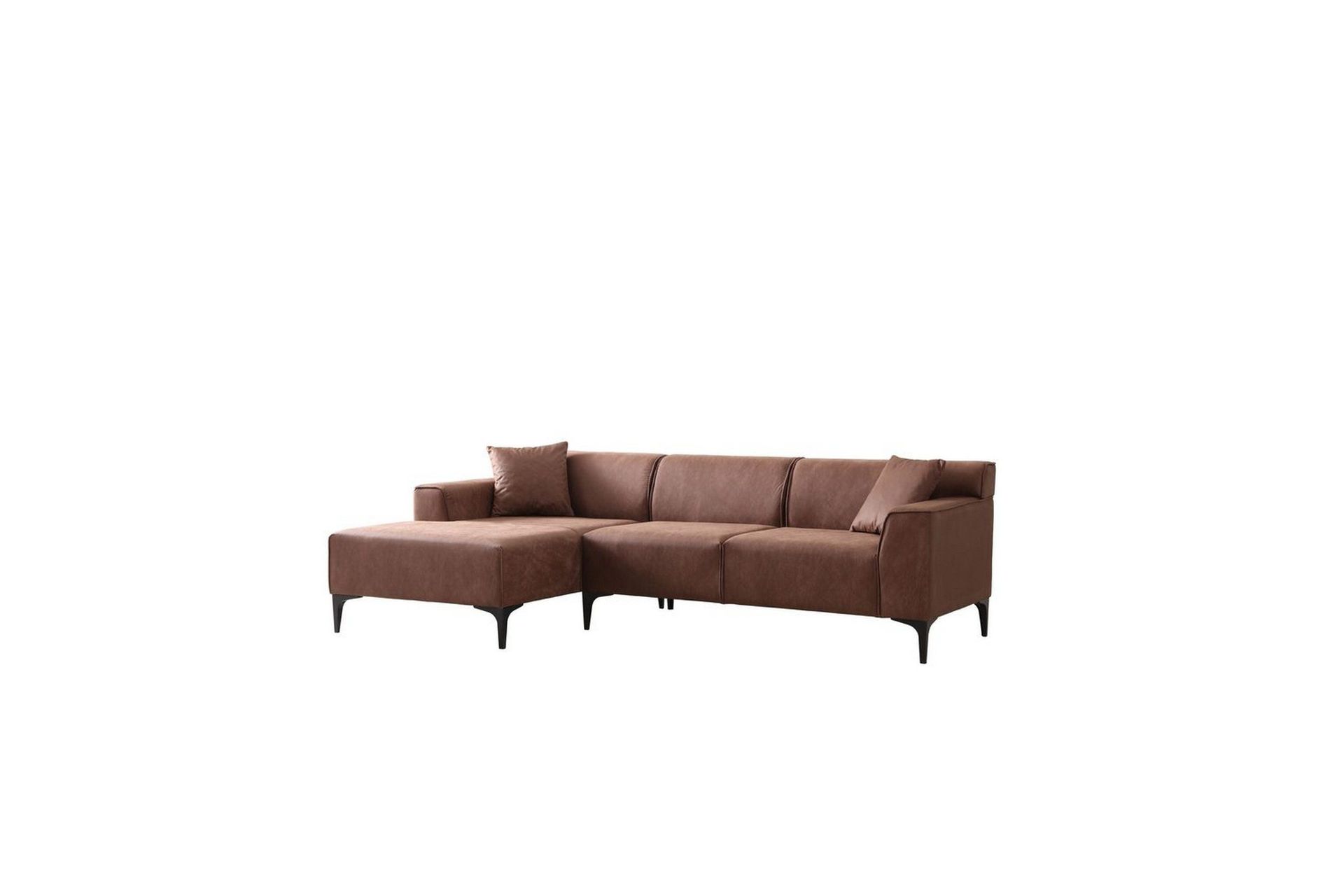 Malpani Sofa med Divan 4-sits - Cognac