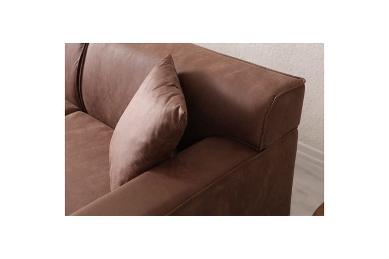 Malpani Sofa med Divan 4-sits - Cognac - Møbler - Sofaer - Sofa med sjeselong