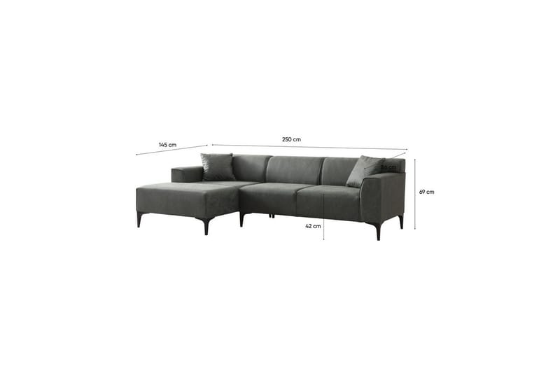 Malpani Sofa med Divan 4-sits - Grønn - Møbler - Sofaer - Sofa med sjeselong