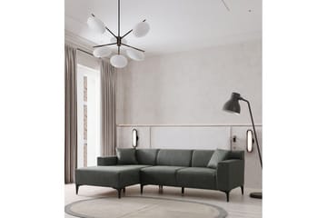 Malpani Sofa med Divan 4-sits - Grønn - Møbler - Sofaer - Sofa med sjeselong