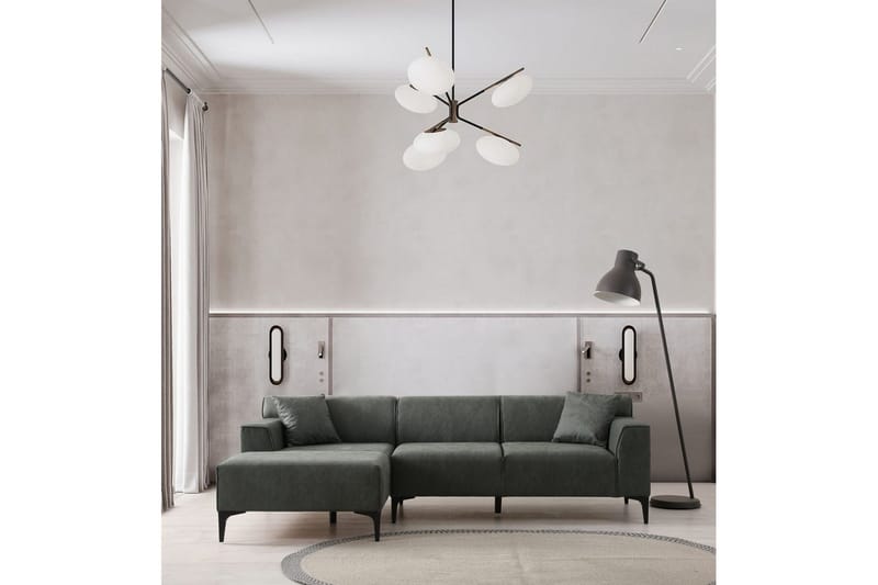 Malpani Sofa med Divan 4-sits - Grønn - Møbler - Sofaer - Sofa med sjeselong