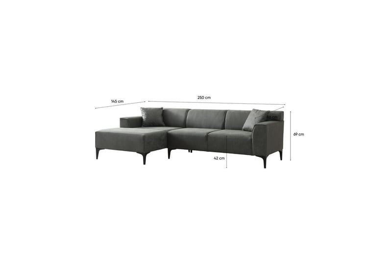 Malpani Sofa med Divan 4-sits - Grønn - Møbler - Sofaer - Sofa med sjeselong