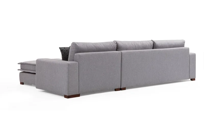 Mamerto Sofa m. Divan 4-seters - Lysegrå - Møbler - Sofaer - Sofa med sjeselong