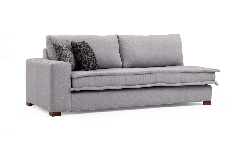 Mamerto Sofa m. Divan 4-seters - Lysegrå - Møbler - Sofaer - Sofa med sjeselong