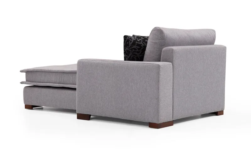 Mamerto Sofa m. Divan 4-seters - Lysegrå - Møbler - Sofaer - Sofa med sjeselong